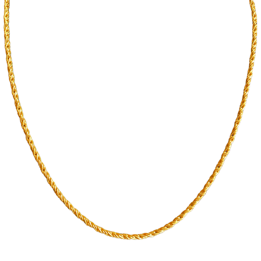 925 Sterling Silver Necklace - Twisted Link - ROMA GEMS