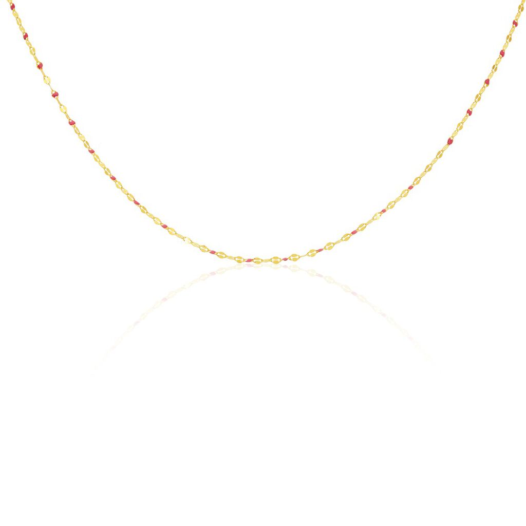 collana in argento 925 placcata oro 18k con dettagli colorati  – raffinatezza moderna - roma gems