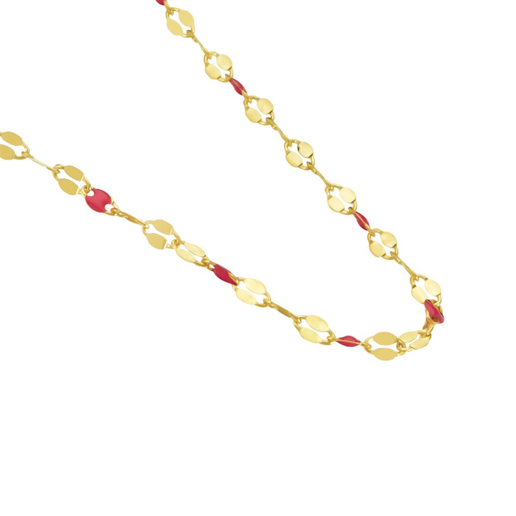 collana in argento 925 placcata oro 18k con dettagli colorati  – raffinatezza moderna - roma gems