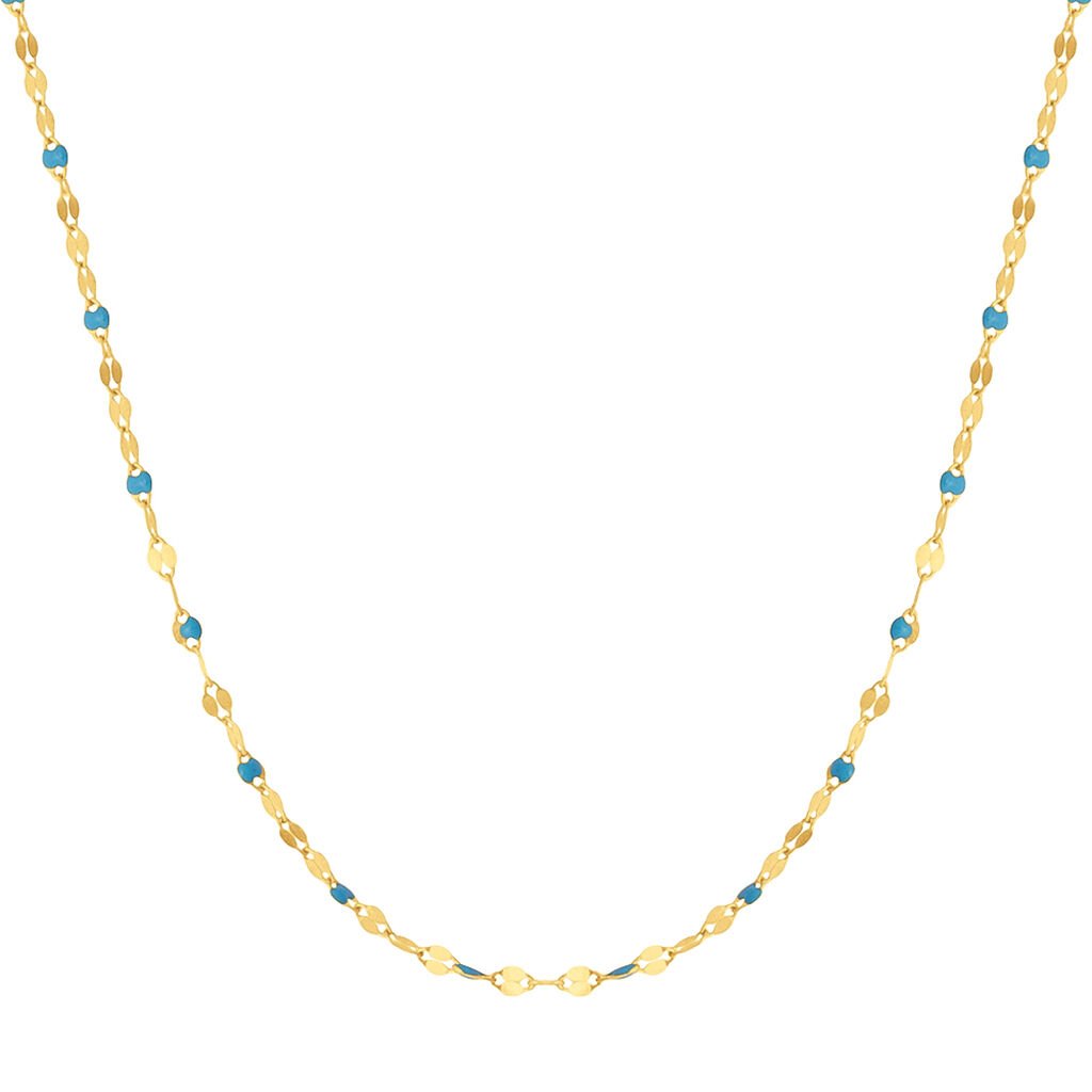 collana in argento 925 placcata oro 18k con dettagli colorati  – raffinatezza moderna - roma gems