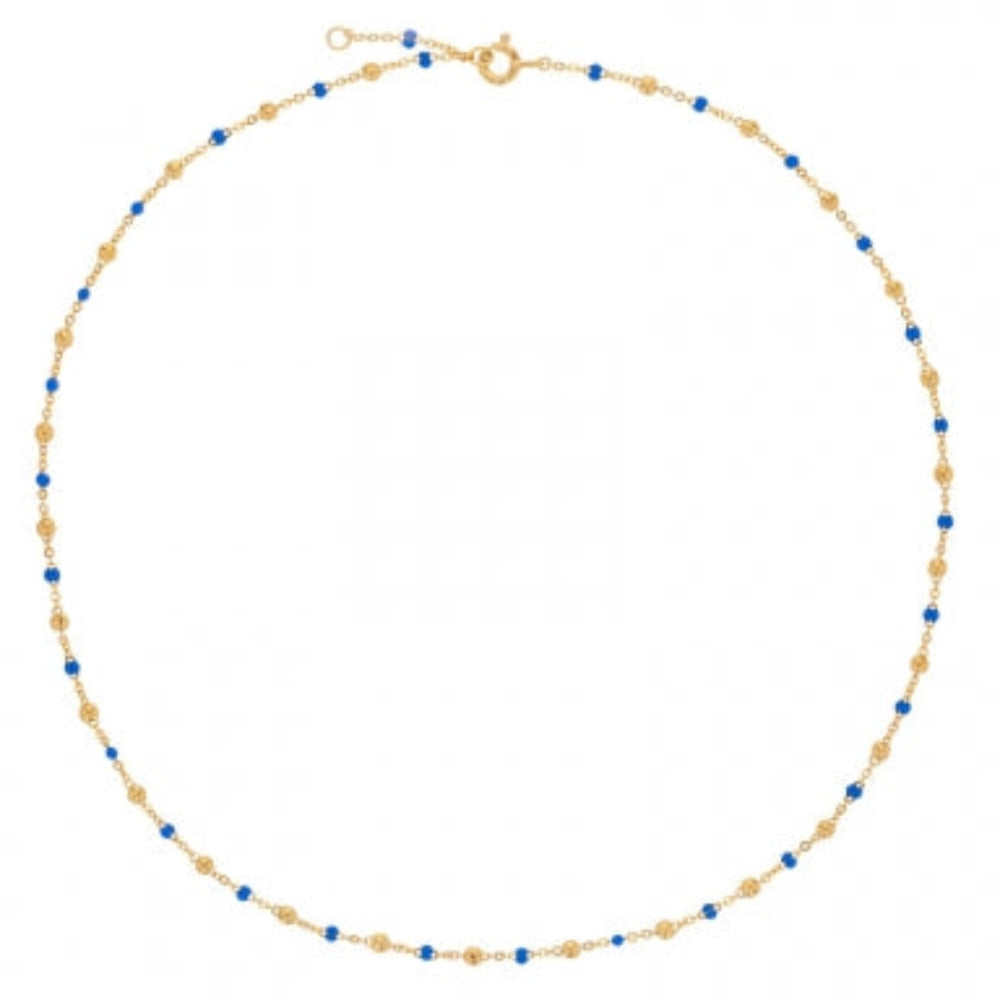 collana in argento 925 placcata oro 18k con dettagli colorati  – raffinatezza moderna - roma gems