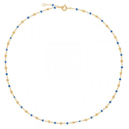 Collana in Argento 925 Placcata Oro 18k con Dettagli Colorati  – Raffinatezza Moderna - ROMA GEMS