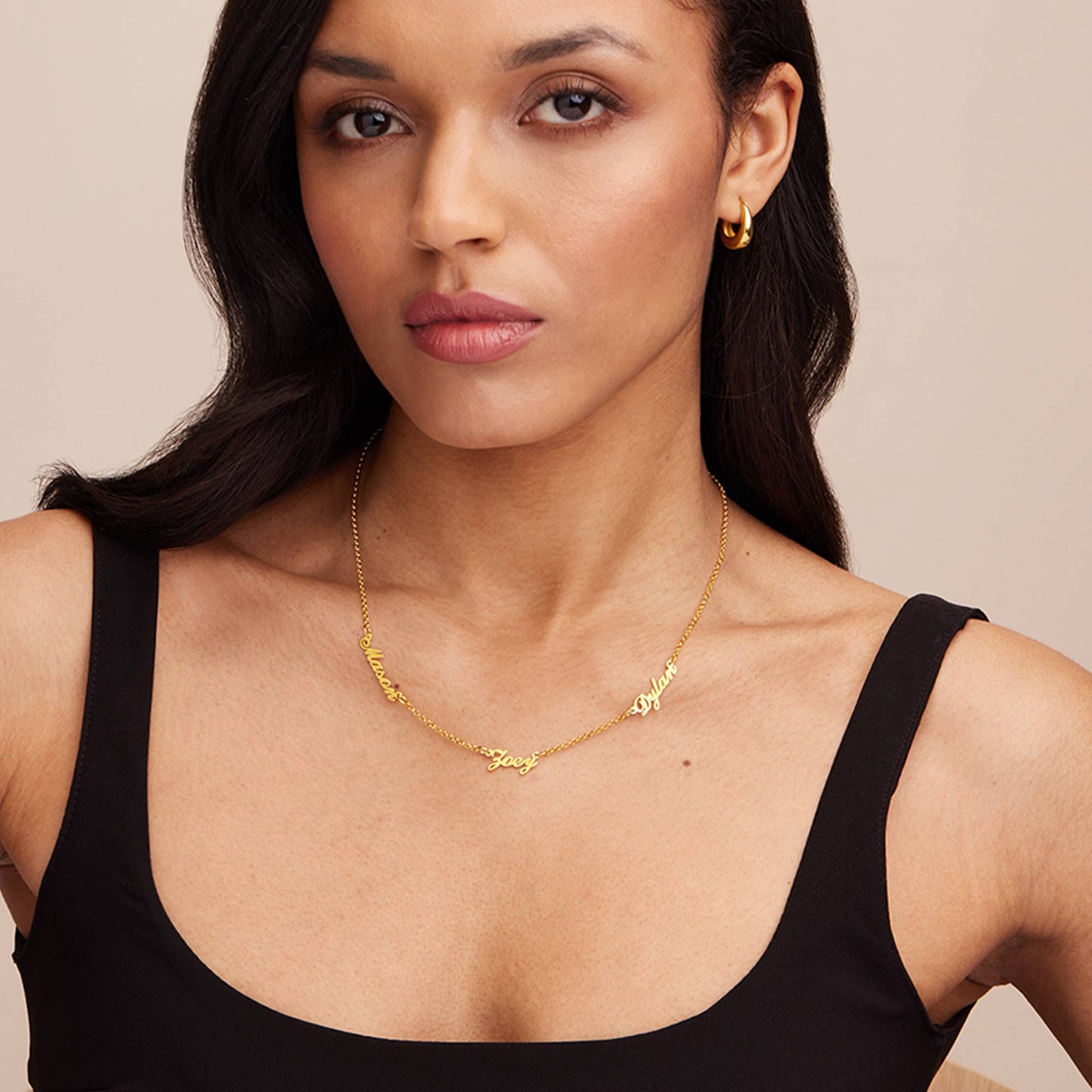 collana heritage argento 925 con più nomi placcata in oro 18 carati